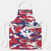Tablier 4 juillet, Jour de l'Indépendance, Gris Camouflage (Recto)