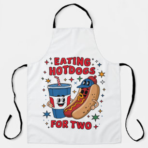 Tablier 4 juillet Mignons Hotdogs