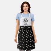 Tablier 50 ans personnalisés et anniversaire fabuleux (Porté)