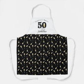 Tablier 50 ans personnalisés et anniversaire fabuleux (Recto)