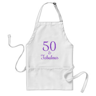 Tablier 50 et fabuleuse Parties scintillant violette