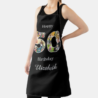 Tablier 50e anniversaire Créez votre propre photo multipho