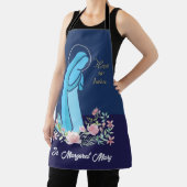 Tablier 50e anniversaire de la vie religieuse Nun Fleur ro (Insitu)