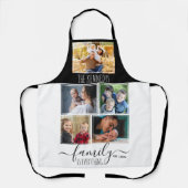 Tablier 5 Photo Collage Famille Nom du devis Grandma Cadea (Recto)