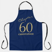 Tablier 60e anniversaire Blue Gold (Recto)