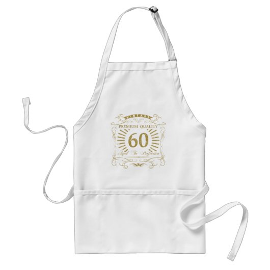 Tablier 60e anniversaire Gag cadeau (Devant)