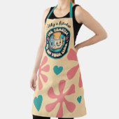 Tablier 60s hippie thumbs up toaster cooking baking (Insitu)