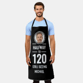 Tablier 60th birthday half way to 120 funny foodie gift (Porté)