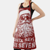 Tablier 67 Meme Drôle Santa Dit Six Sept Noël (Insitu)