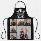 Tablier 6 Collage photo Nom personnalisé Grillmaster BBQ (Recto)