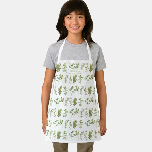 Tablier 6 HERBS FRAIS Apron + Nom - petit (Insitu)