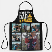 Tablier 6 Photo Collage Drôle Stand Back Papa Grilling (Recto)