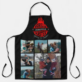 Tablier 6 Photo Collage Fête des pères Grill Master (Recto)