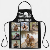 Tablier 6 Photo Collage Fête des pères Le Grillfather BBQ (Recto)