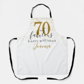 Tablier 70 et fabuleux anniversaire Elegant Gold et Black (Recto)