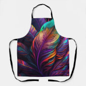 Tablier 70s 60s Psychedelic Feathers  (Recto)