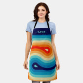 Tablier 70s Double Wave (Porté)