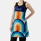 Tablier 70s Rainbow Curves (Insitu)