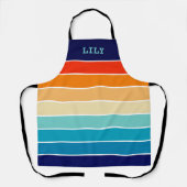 Tablier 70s Rainbow Stripes (Recto)