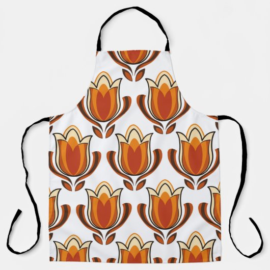 Tablier 70's retro pattern material illustration70s,1970,p (Recto)