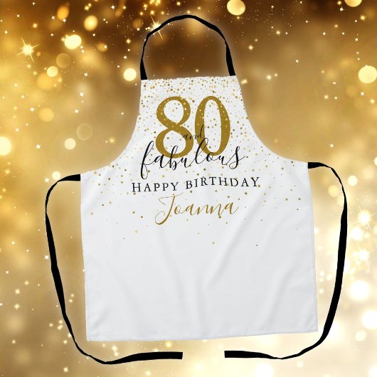 Tablier 80 et fabuleux anniversaire Elegant Gold et Black