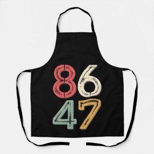 Tablier 86 47 Anti Trump Vintage Style Rétro années 80