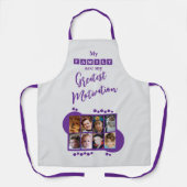 Tablier 8 photo family motivation purple (Recto)