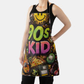 Tablier 90s Kids Retro Pizza Fun Pattern (Insitu)