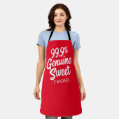 Tablier 99,9% Véritable Apron Doux .1% Badass (Porté)