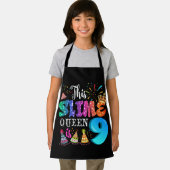 Tablier 9e anniversaire pour les filles 9 ans fille Slime  (Insitu)