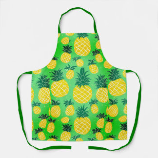 Tablier à ananas - Style cuisine tropicale.