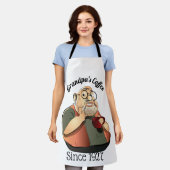 Tablier à café de papy personnalisé (Porté)