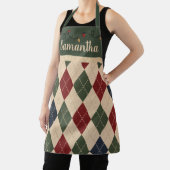 Tablier à carreaux de Noël Argyle (Insitu)