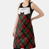 Tablier à carreaux rouges Sneaky Cat Wallace (Insitu)