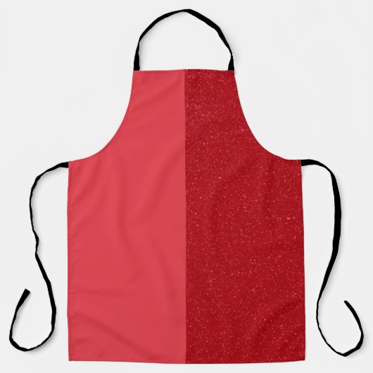 Tablier à chef rouge tomate à double écran - perso (Recto)