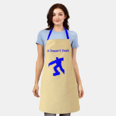 Tablier à créme Dash pour dessert sangles bleues (Porté)