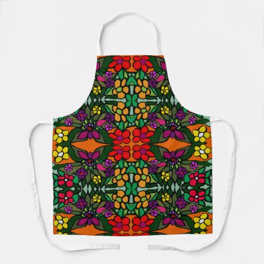 tablier à fleurs motif (Recto)