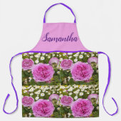 Tablier à fleurs rose Vintage Rose Rose (Recto)