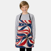 Tablier à impression intégrale Star Spangled Swirl (Porté)