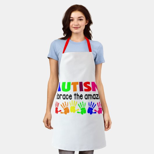 Tablier à impression intégrale, taille moyenne 66  (Porté)