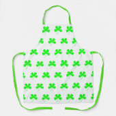 Tablier à impression Shamrocks Green St. Patricks (Recto)