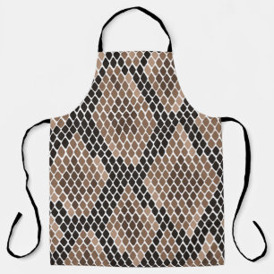 Tablier à motif animal de peau de python exotique