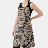 Tablier à motif animal de peau de python exotique (Insitu)