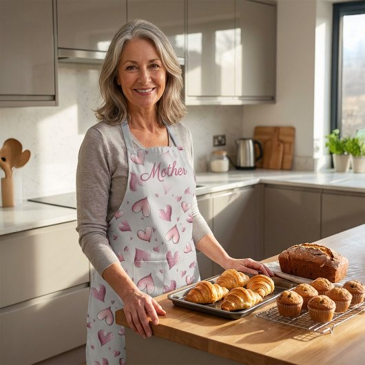 Tablier à motif coeurs adorables