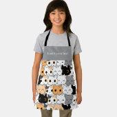 Tablier à motif de chats kawaii mignons modernes (Insitu)