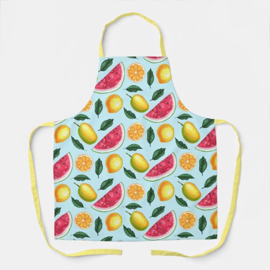 Tablier à motif de fruits exotiques (Recto)