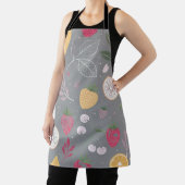 Tablier à motif de fruits gris (Insitu)