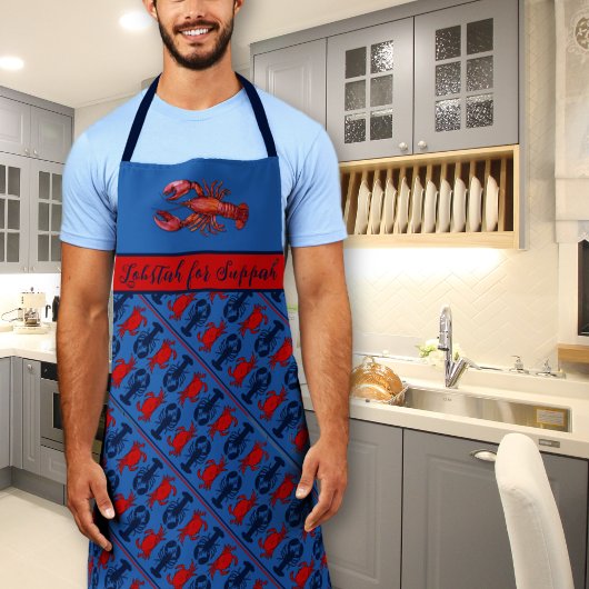 Tablier à motif 'Homard pour souper'