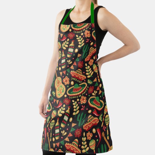 Tablier à motif mexicain Cinco De Mayo (Insitu)