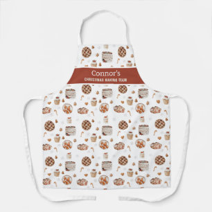 Tablier à motif rustique pour l'équipe de pâtisser